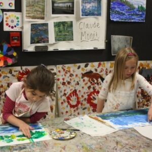 Kindergarten Students Taking Hunakai Studio's Introduction to Art Class