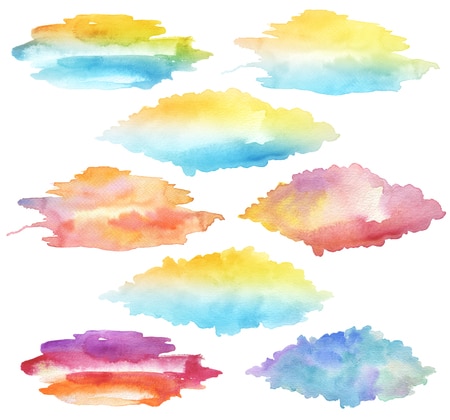 watercolor brush strokes
